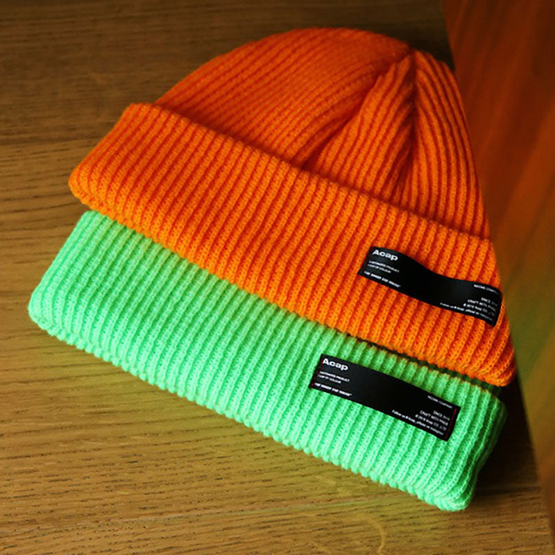Retro Knitted Hat Basic Beanie For Men and Women