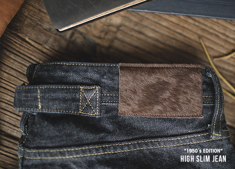 Retro Casual Straight-leg High Slim Jeans