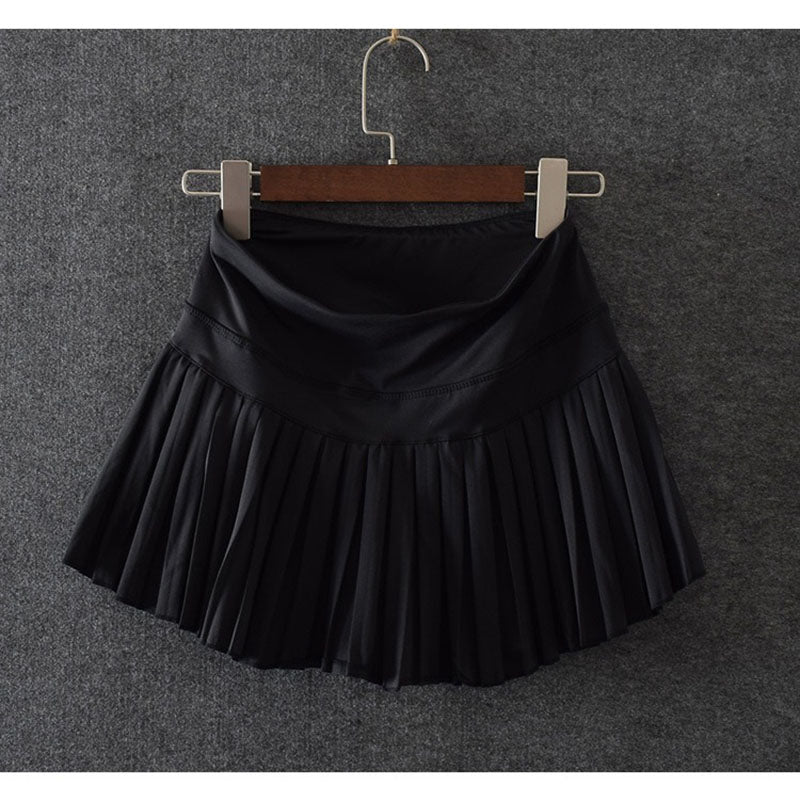 Sports Quick Drying Fake Two-piece Pleated Skirt Shorts