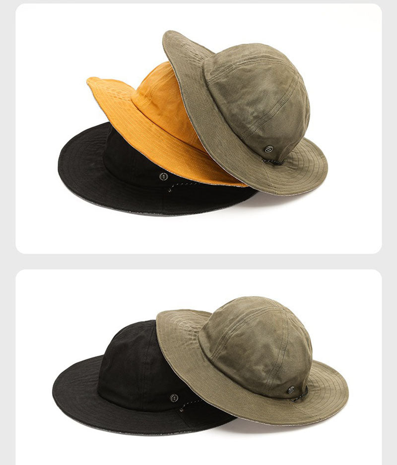 New Style Wax Cloth Fisherman Hat Outdoor Sun Protection Hat