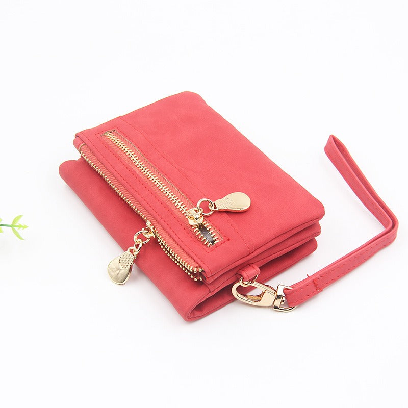 Retro Mini Zipper Women's Wallet