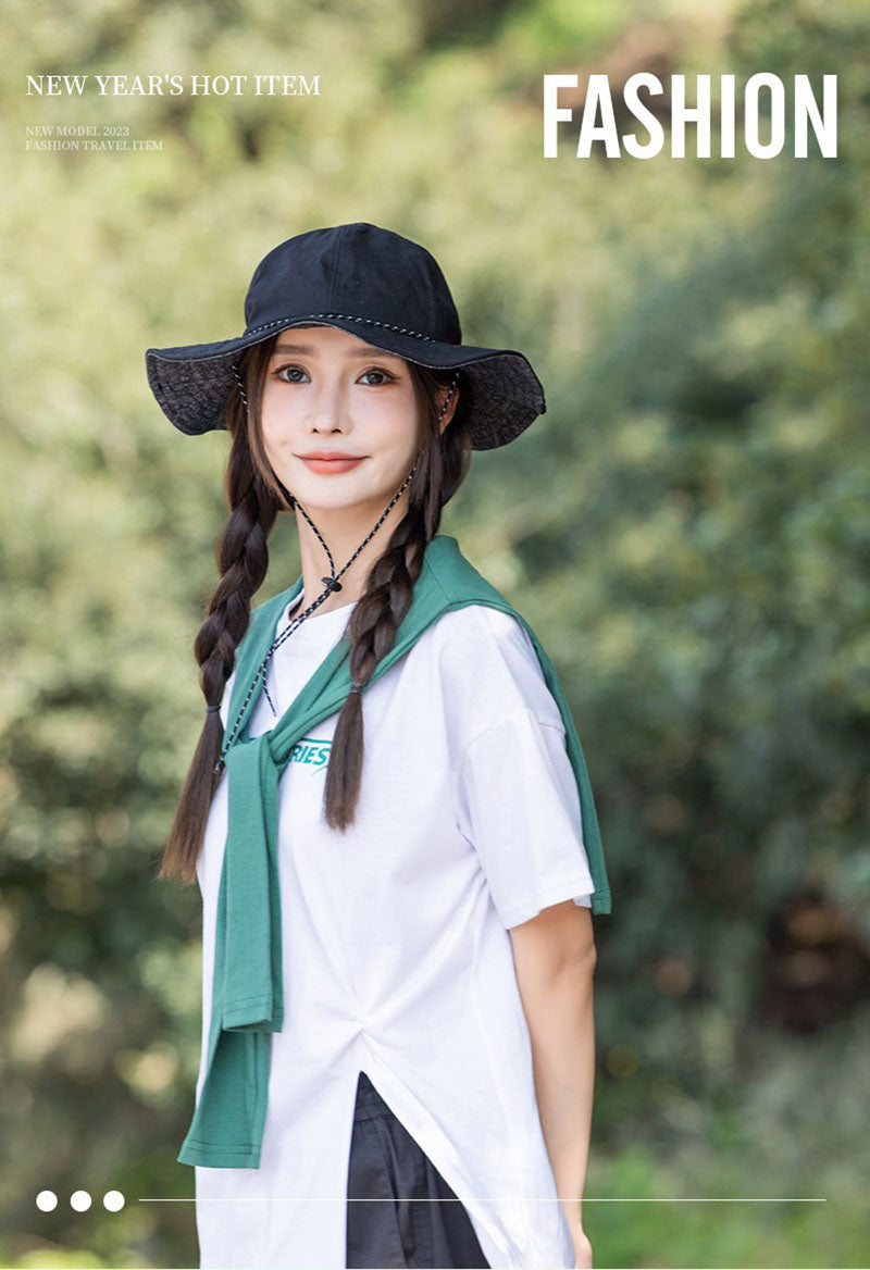 New Style Wax Cloth Fisherman Hat Outdoor Sun Protection Hat