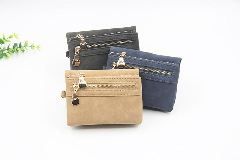 Retro Mini Zipper Women's Wallet