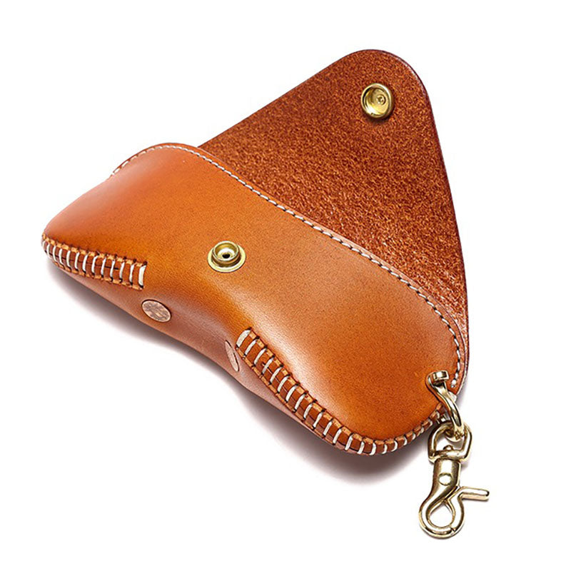 Retro Handmade Leather Glasses Case