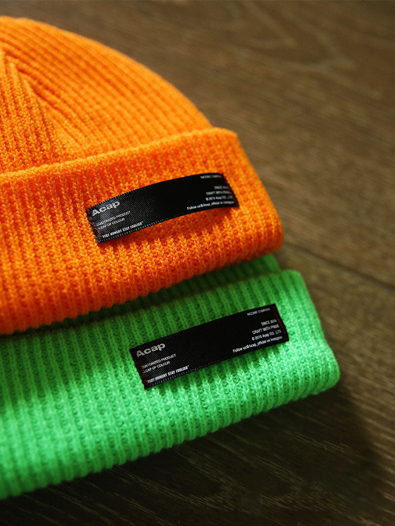 Retro Knitted Hat Basic Beanie For Men and Women