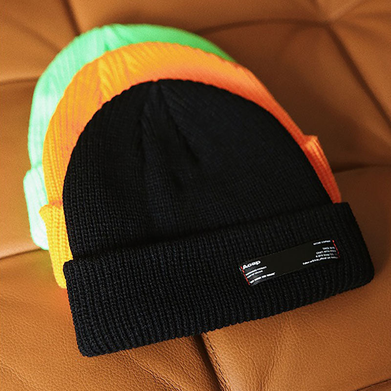 Retro Knitted Hat Basic Beanie For Men and Women