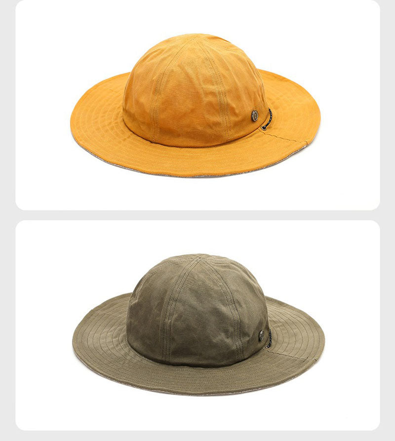 New Style Wax Cloth Fisherman Hat Outdoor Sun Protection Hat