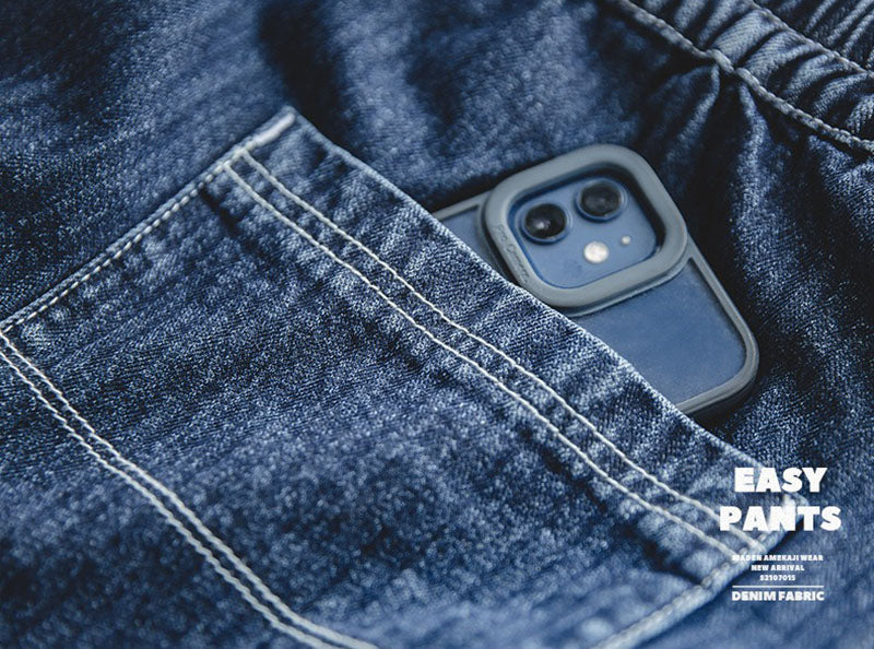 Retro Denim Easy Pants