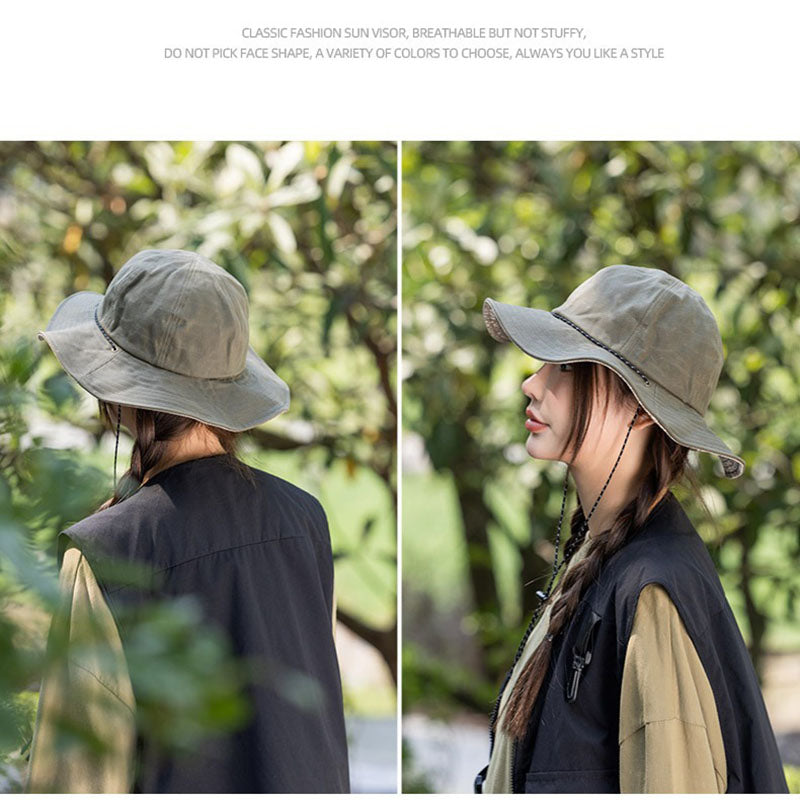 New Style Wax Cloth Fisherman Hat Outdoor Sun Protection Hat