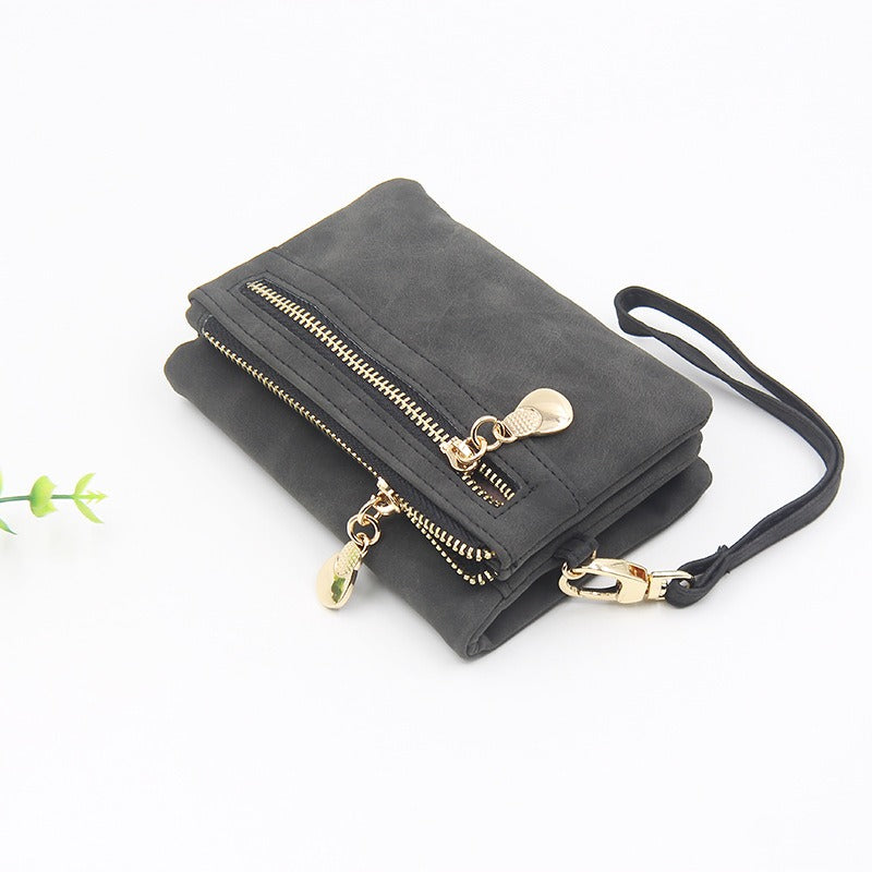 Retro Mini Zipper Women's Wallet