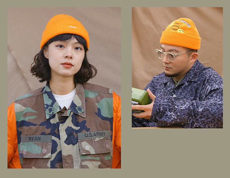 Retro Knitted Hat Basic Beanie for Men and Women
