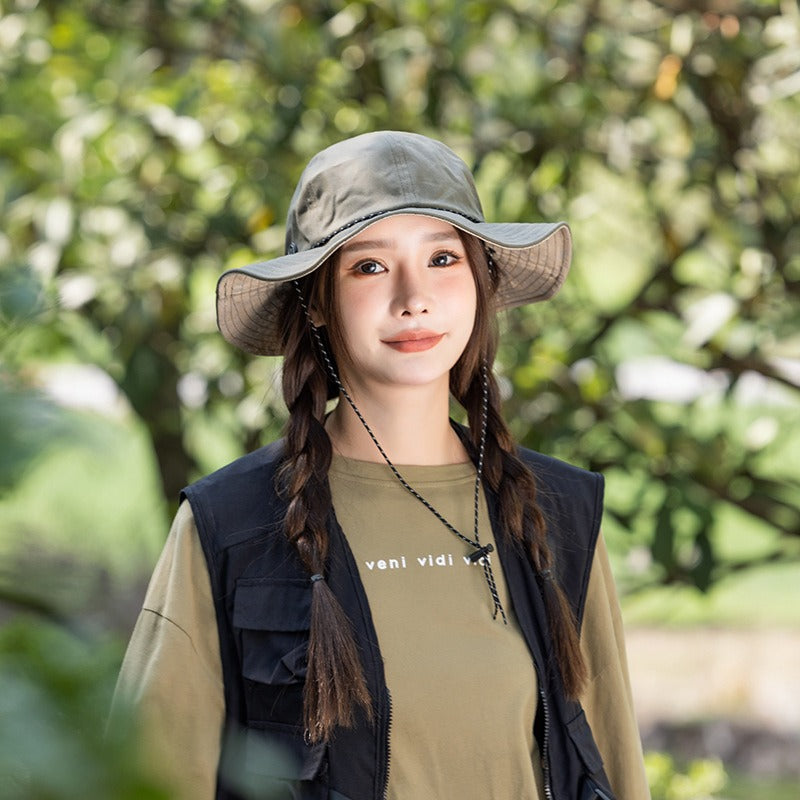 New Style Wax Cloth Fisherman Hat Outdoor Sun Protection Hat