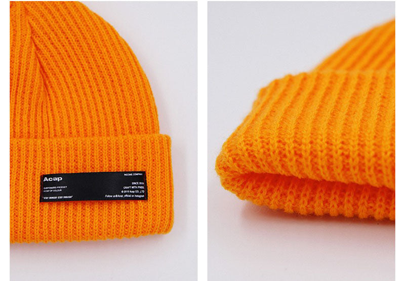 Retro Knitted Hat Basic Beanie For Men and Women