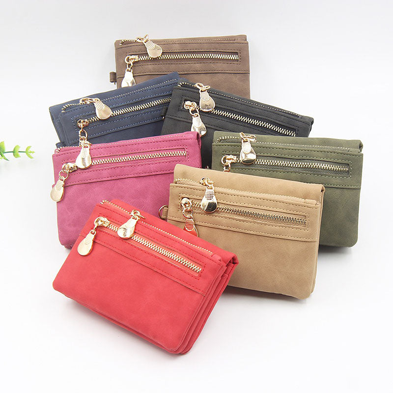 Retro Mini Zipper Women's Wallet