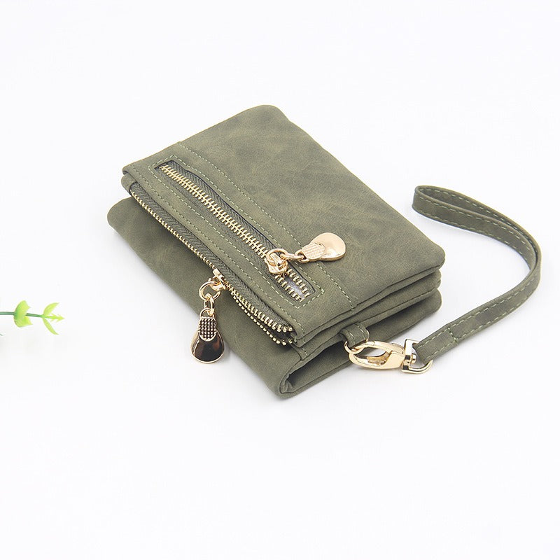 Retro Mini Zipper Women's Wallet