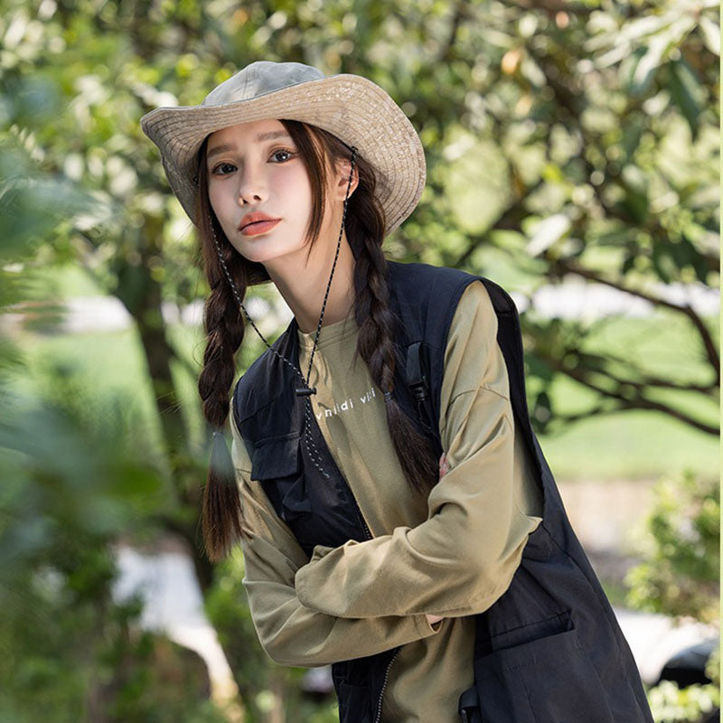 New Style Wax Cloth Fisherman Hat Outdoor Sun Protection Hat