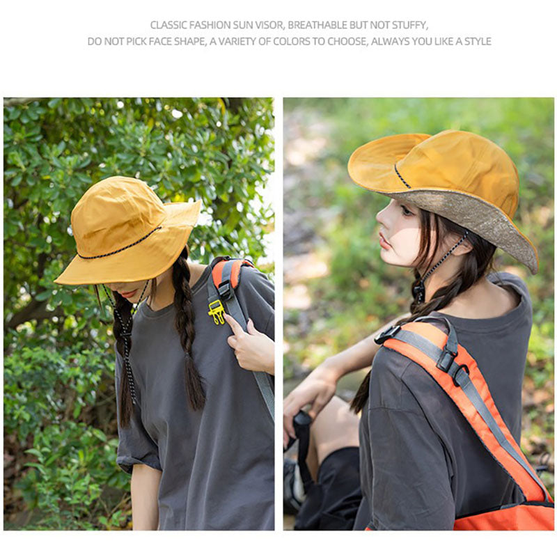 New Style Wax Cloth Fisherman Hat Outdoor Sun Protection Hat