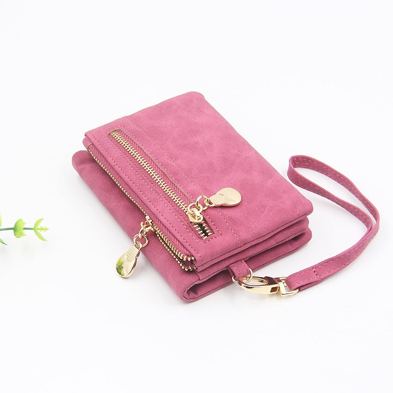 Retro Mini Zipper Women's Wallet