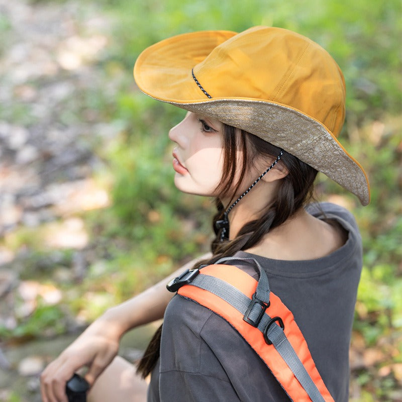 New Style Wax Cloth Fisherman Hat Outdoor Sun Protection Hat