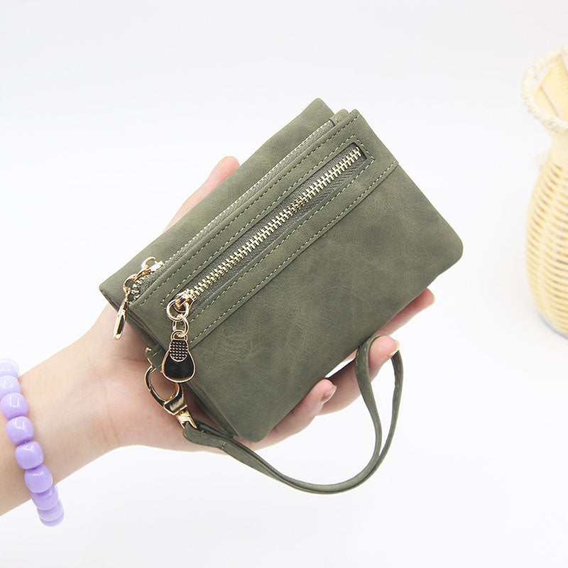 Retro Mini Zipper Women's Wallet