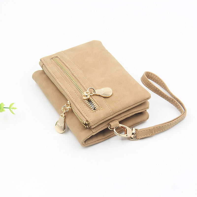 Retro Mini Zipper Women's Wallet