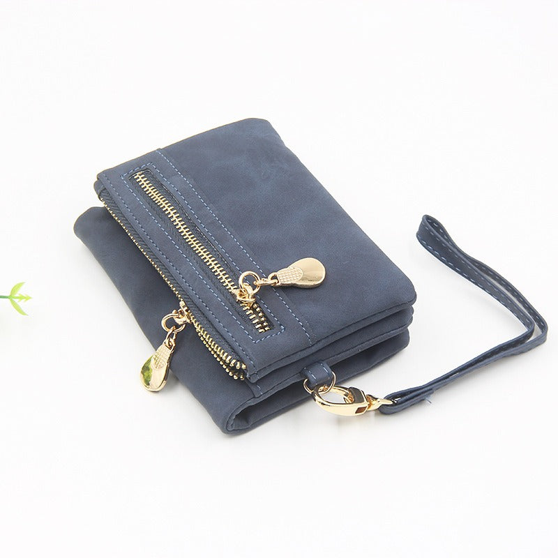 Retro Mini Zipper Women's Wallet