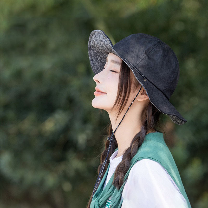 New Style Wax Cloth Fisherman Hat Outdoor Sun Protection Hat