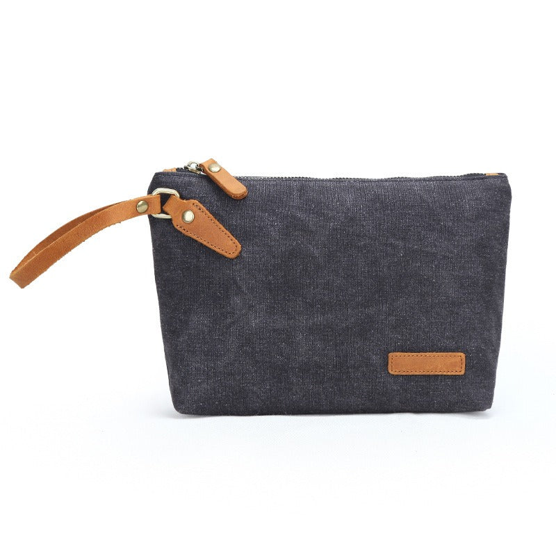 Retro Canvas Handbag Coins Key Collecting Bag