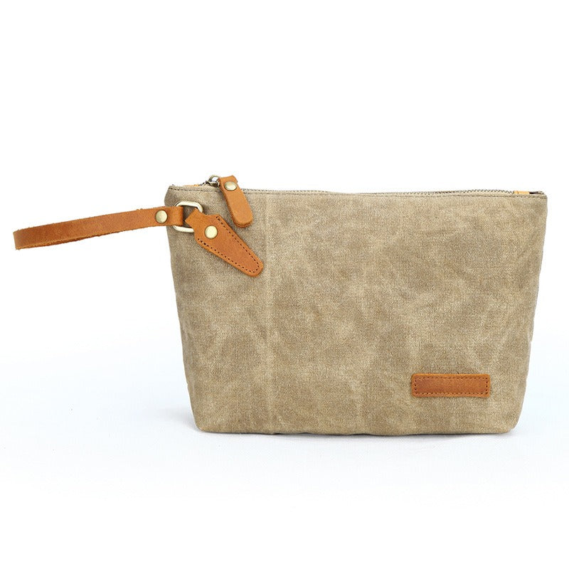 Retro Canvas Handbag Coins Key Collecting Bag