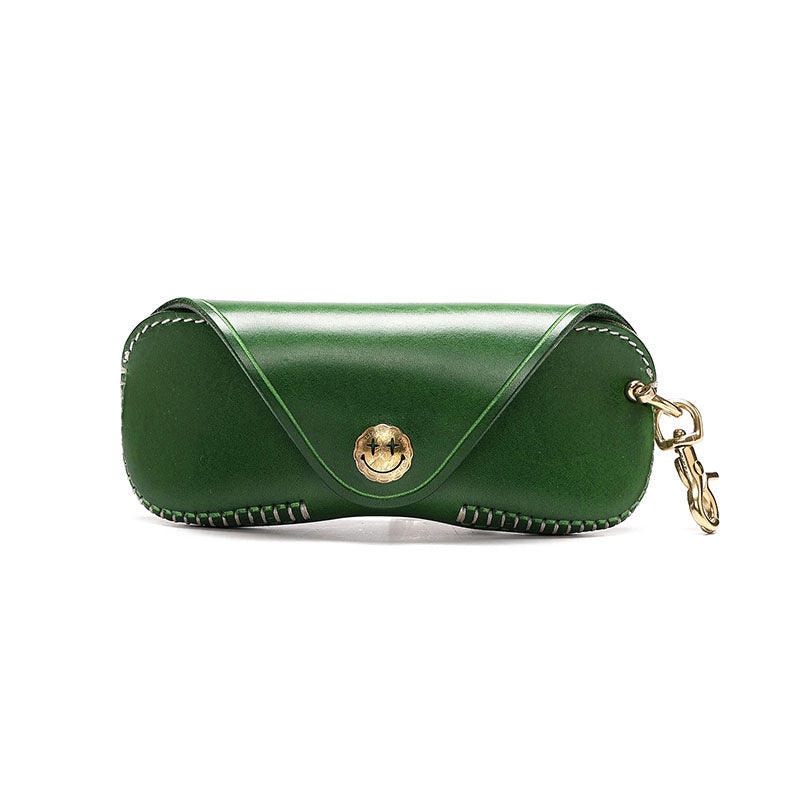 Retro Handmade Leather Glasses Case