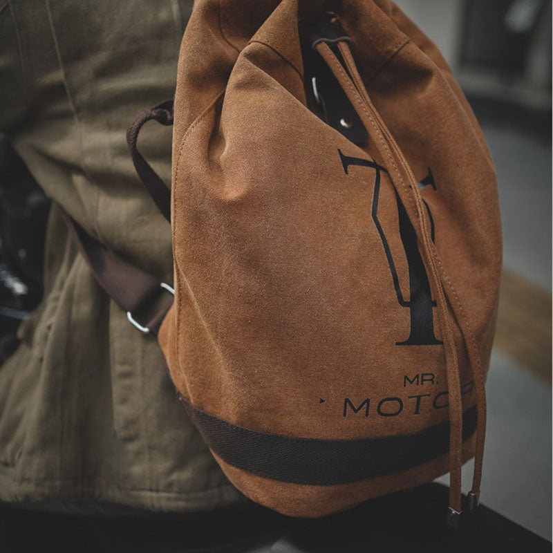 Retro Backpack Rucksack Motocycle Bag