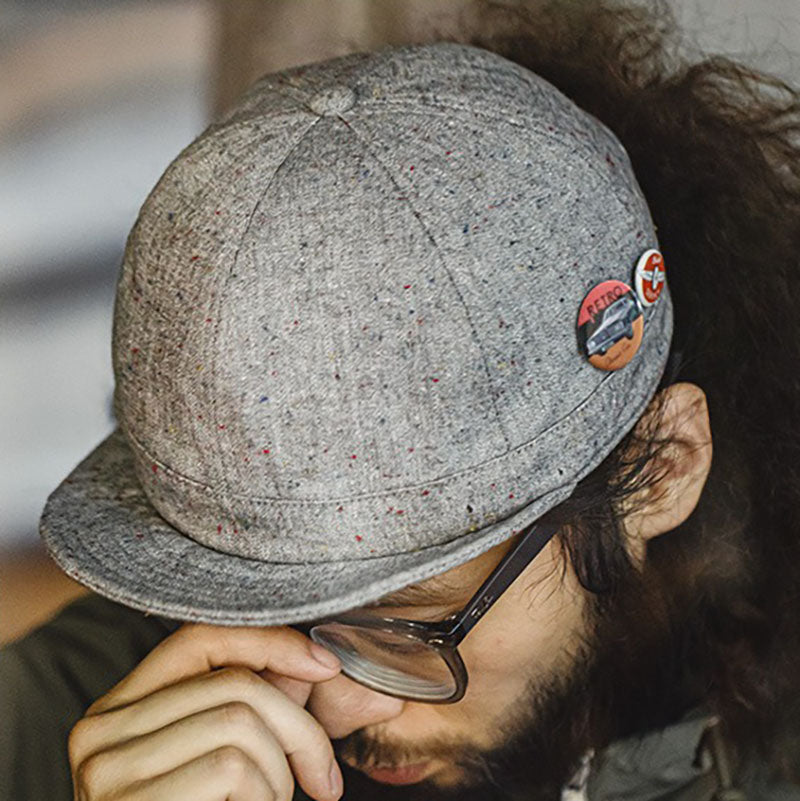 Retro Flip Hat Short Brimmed Baseball Cap