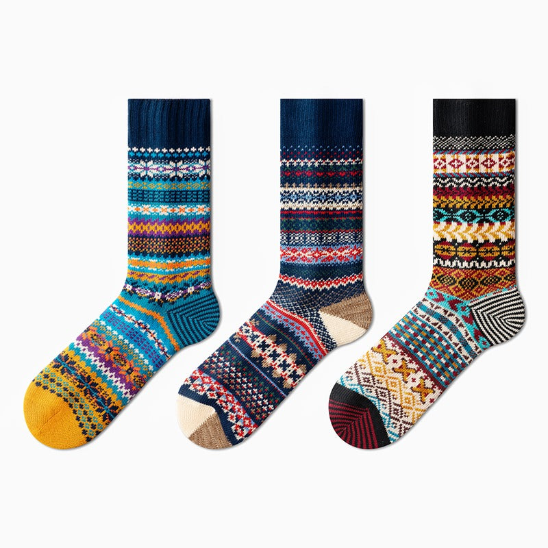 Men's Retro Ethnic Style Warm Socks