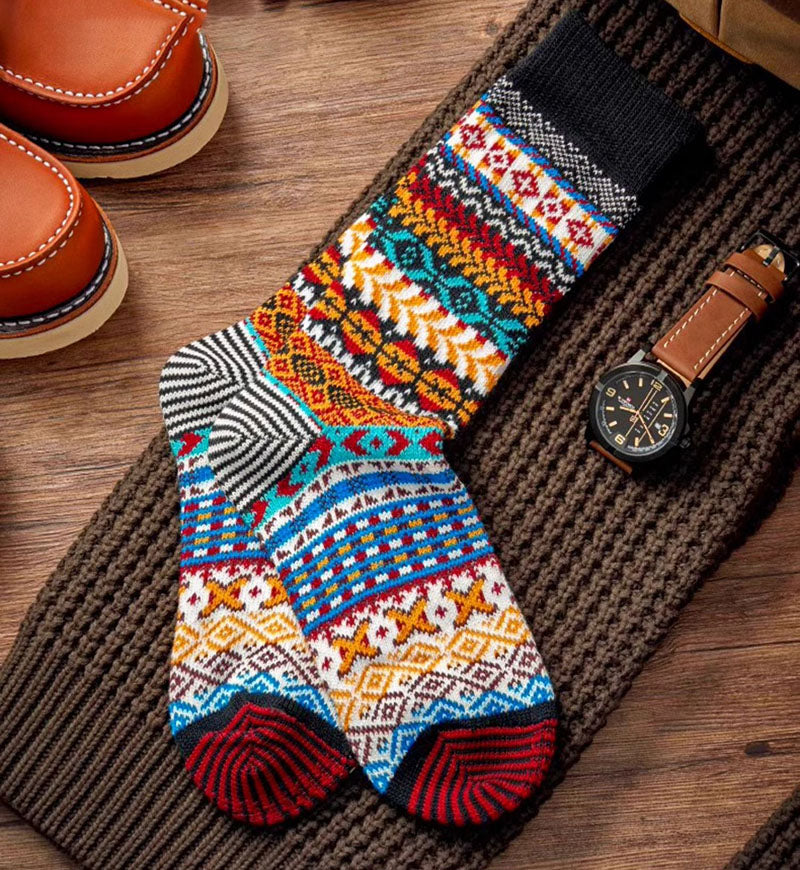 Men's Retro Ethnic Style Warm Socks