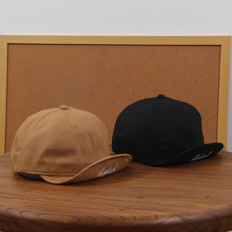 Vintage Flip Hat Short Brim Baseball Cap