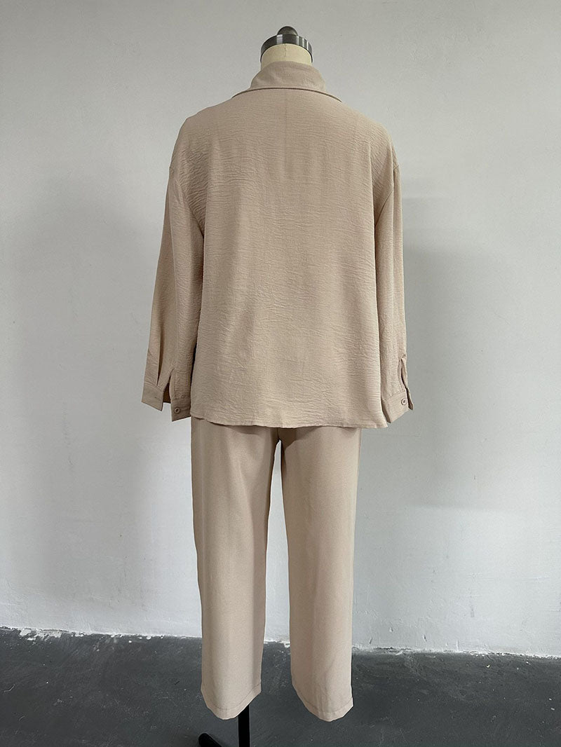 Casual Blouse Nine Sports Harlan Pants Two Piece Suit