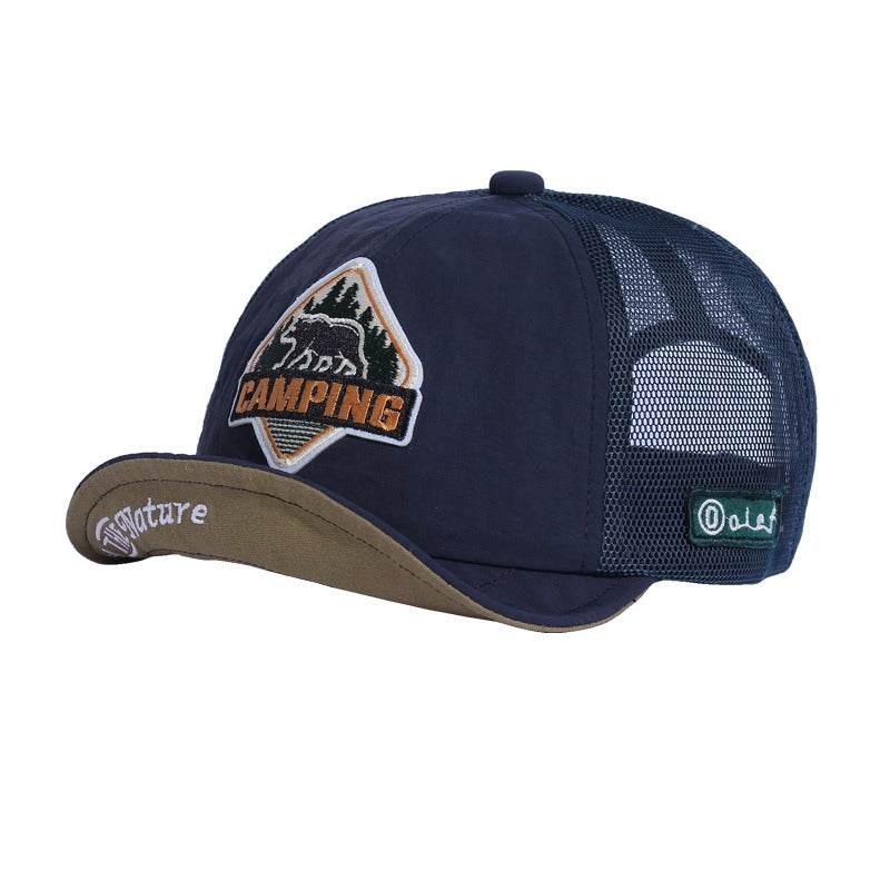 Classic Outdoor Sports Baseball Cap Short Brim Hat Sunscreen Hat
