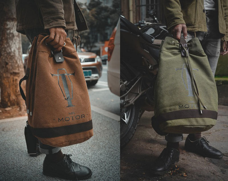 Retro Backpack Rucksack Motocycle Bag