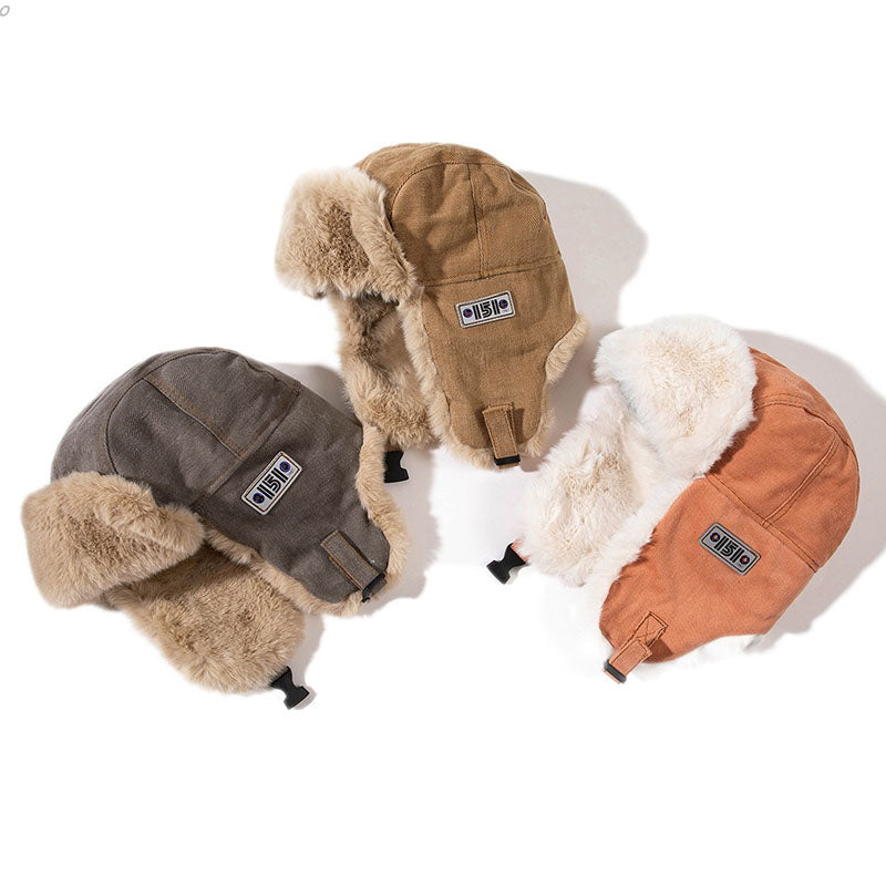 Retro Outdoor Windproof and Warm Hat Aviator Cap