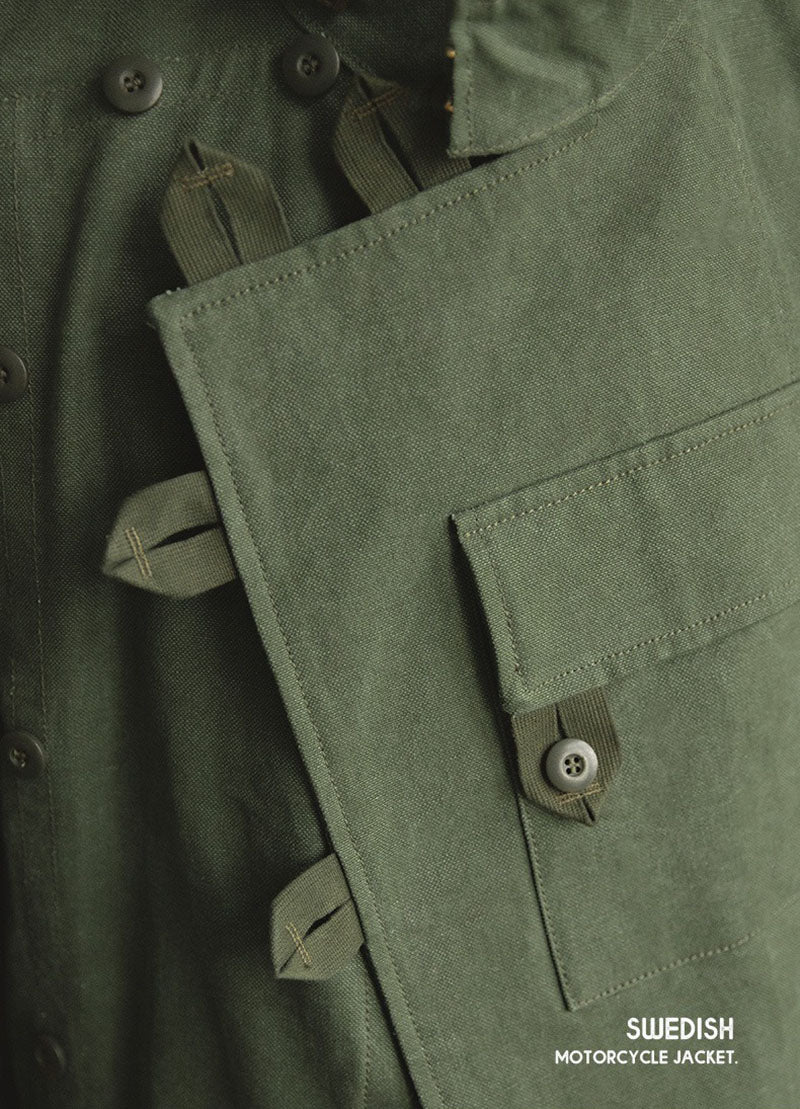 Vintage Swedish Motorcycle Jacket Hunting Wear Outwear