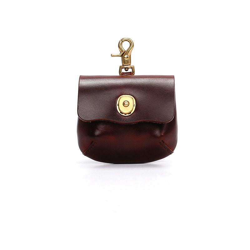 Vintage Handmade Leather Portable Buckle Bag