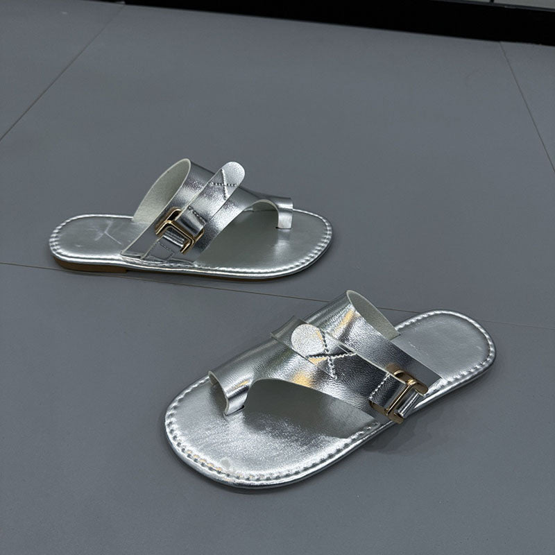 Casual Flat Heeled Women's Slippers