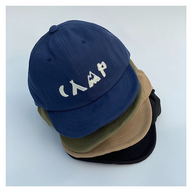 Retro Short Brimmed Hat Sun Visor Baseball Cap
