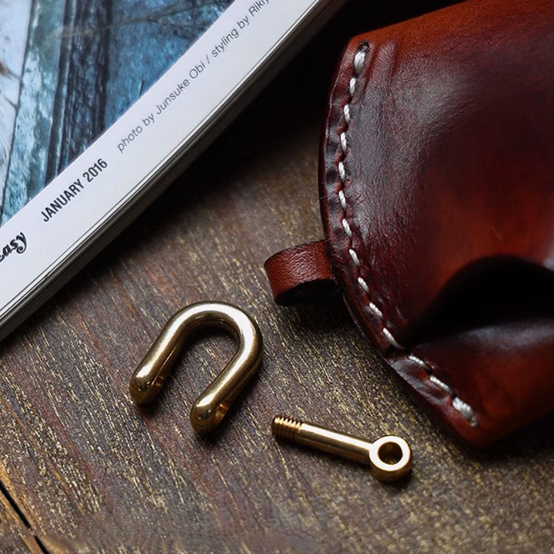 Retro Tanned Leather Glasses Case