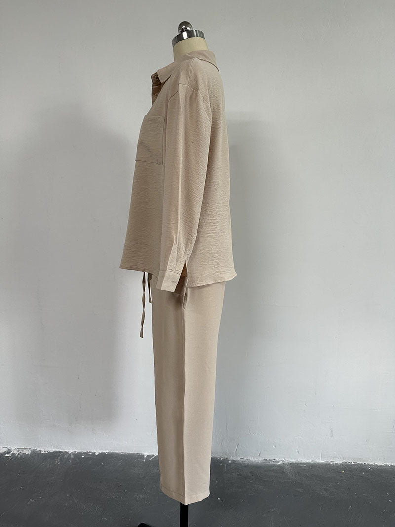 Casual Blouse Nine Sports Harlan Pants Two Piece Suit