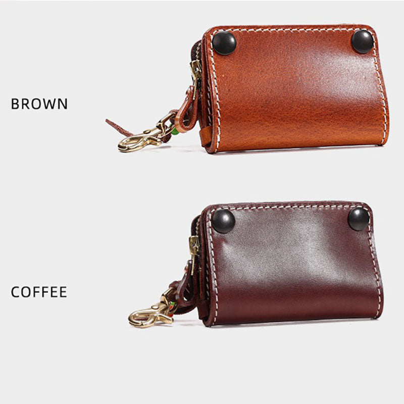 Retro Handmade Leather Key Bags Car Key Bags Card Holder
