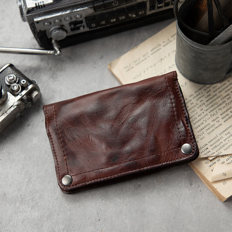 Retro Handmade Genuine Leather Wallet