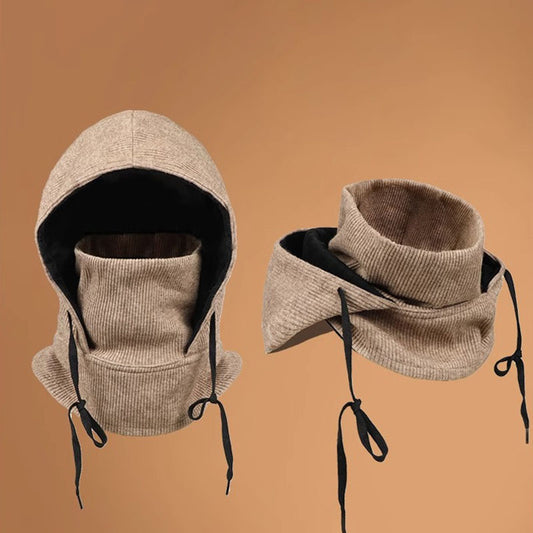 Retro Winter Warm Windproof Hat 3-in-1 Hat