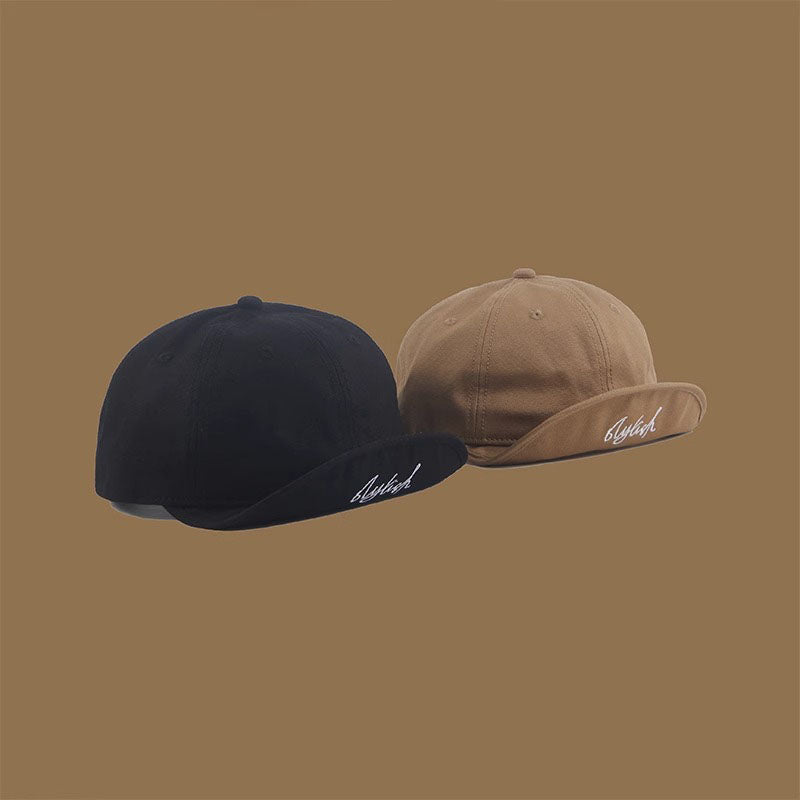 Vintage Flip Hat Short Brim Baseball Cap