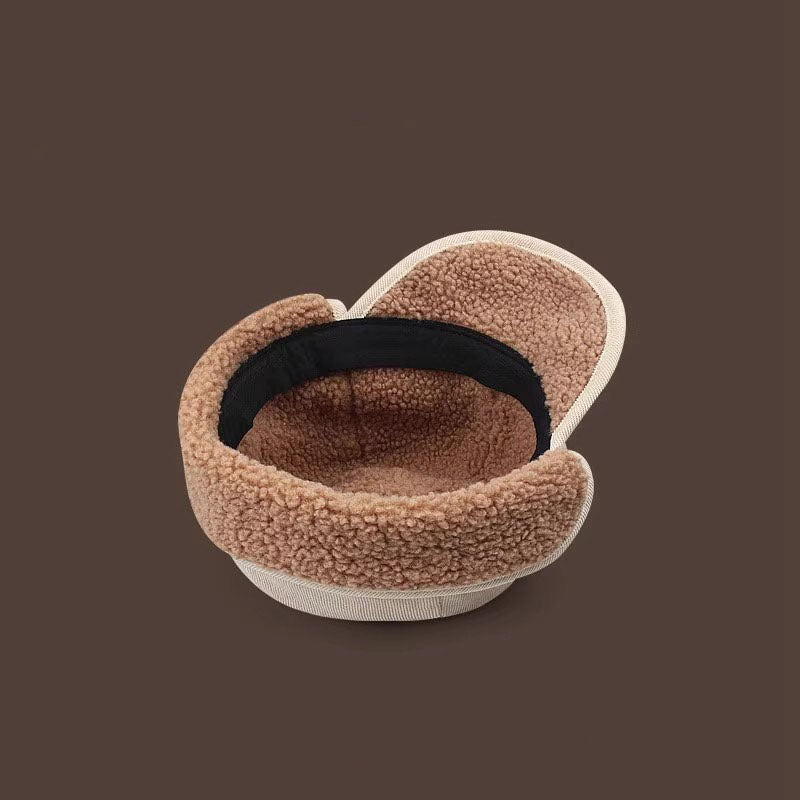 Thick Lamb Wool Peaked Cap Beret Hat